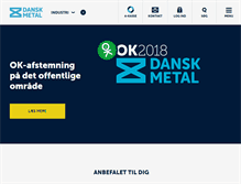 Tablet Screenshot of danskmetal.dk